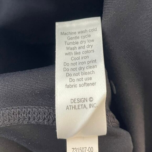 Athleta Women’s Black Estra Leggings Yoga Athletic Mesh Leg Workout Size Small - Picture 14 of 14